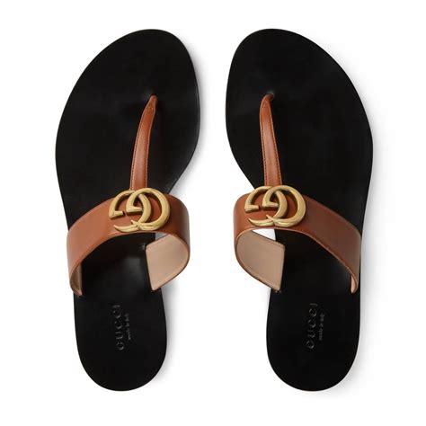 gucci women's leather thong sandal with web|authentic Gucci thong sandals.